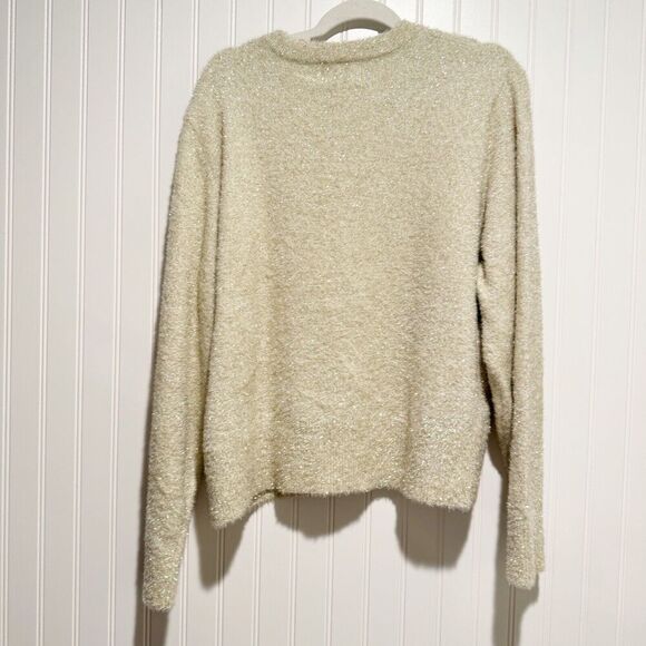 Old Navy Gold Eyelash Sparkly Sweater NEW Size XL - Picture 7 of 7